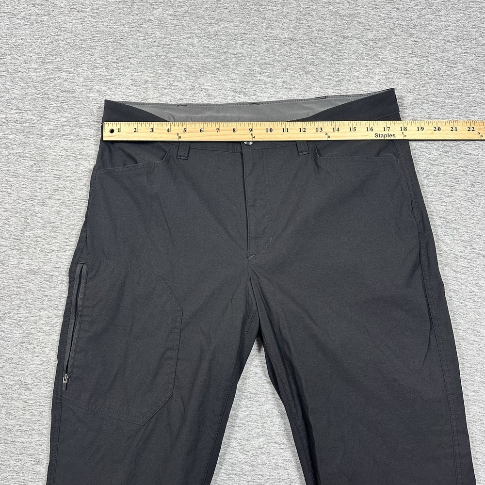 Eddie Bauer Pants Mens 36x30 Black Fleece Lined Tech Cargo Stretch Outdoor (B) - Picture 3 of 8
